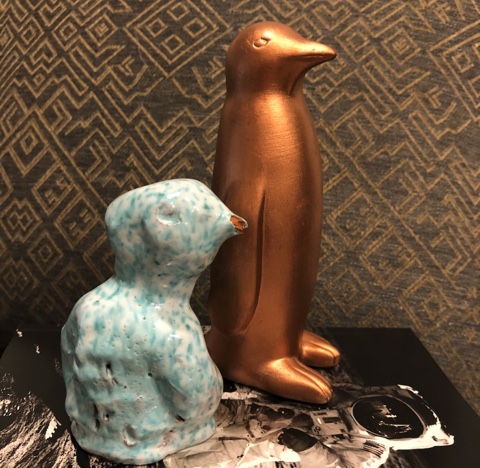 Ceramic penguins