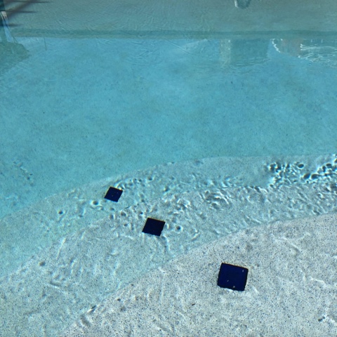 closeup of swimming pool