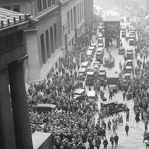 Wallstreet, 1929 market crash