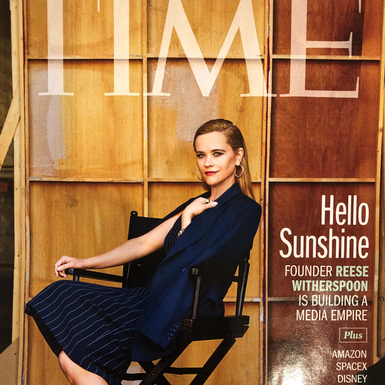 Reese Witherspoon on the cover of TIME magazine, featuring the 100 most influential companies