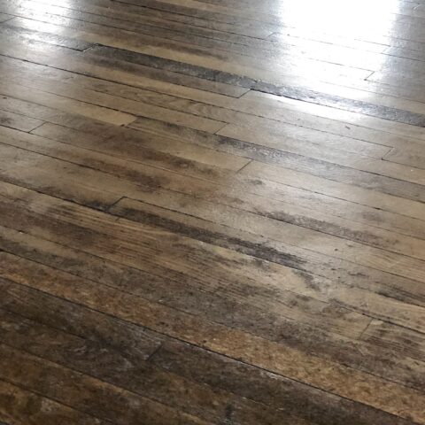 worn old wooden floor
