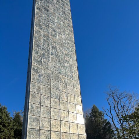Mica tower at International Friendship Park in Cincinnati