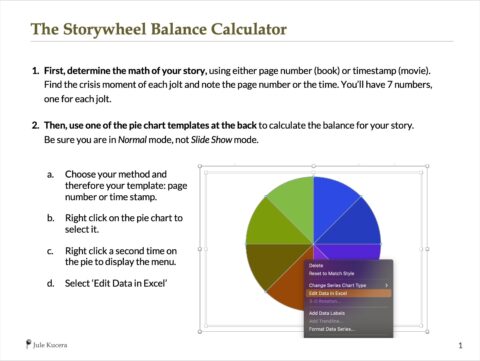 first page of The StoryWheel Balance Calculator