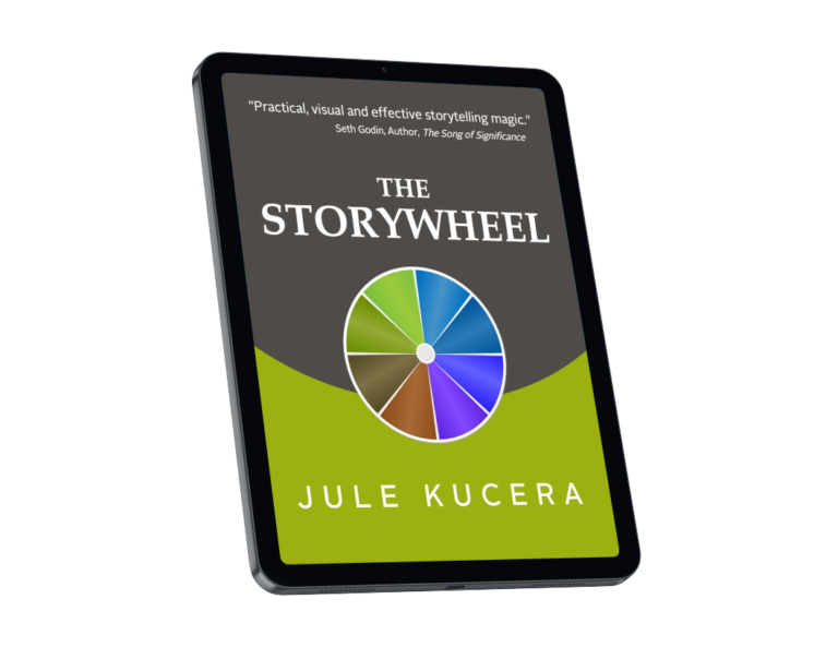 The StoryWheel PDF cover on an iPad